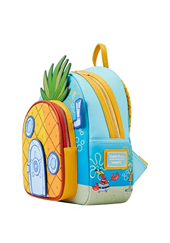 Image of Loungefly: Nickelodeon Spongebob Squarepants Pineapple House Mini Backpack - Confidential