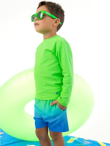 RuffleButts Unisex Infant Sunglasses - Polarized 100% UV Neon Lime 0-24m - image 2