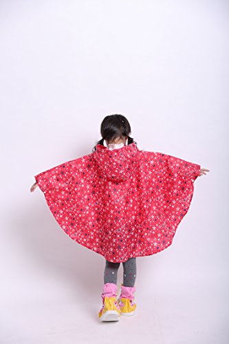 Image of Freesmily Kids Cute Raincoat Waterproof Rain Poncho Jacket Coat for Girls Boys
