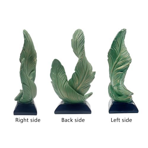 Estatua de plumas de resina abstracta de 6.5 pulgadas miniatura 3