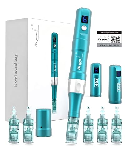 Image of Dr. Pen Ultima A6S (maximum needle length 0.25mm) Professional Wireless Skincare Kit for Face and Body including 30 Cartridges - 10 x 16 Pin, 10 x 36 Pin, 10 x Nano pins