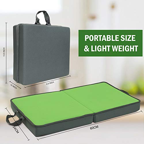 Gonioa Extra Thick Kneeling Cushion Pad, Memory Foam Garden Kneeling Cushion, Portable & Waterproof Garden Kneeler for Gardening, Bath Kneeler for Baby Bath, Knee Mat for Work, Yoga Knee Pads - Thumbnail 5