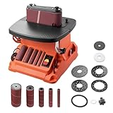 VEVOR Oscillating Belt and Spindle Sander, 2400RPM Benchtop Spindle Sander with 5/8' Stroke, 5 Sleeves (1/2' - 2') & 24' x 3.86' Sanding Belt for Woodworking, Furniture Finishing, DIY Projects
