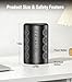 Power Strip Tower Surge Protector, TenTrend 16 Outlets and 5 USB Ports (2 USB-C), 2000 Joules Charging Station, 6FT Flat Plug Extension Cord for Home Office Dorm Room Essentials, Black