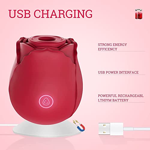 Rose Toy, Clitoralis Stimulator for Women Rose Sex Stimulator for Women, 10 Modes for Women Adult Toy Machine Pleasure Gifts New - Thumbnail 4