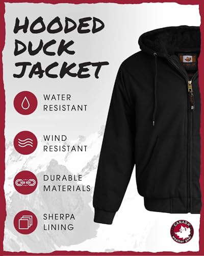 CANADA WEATHER GEAR Men's Winter Puffer Coat - Heavyweight Insulated Quilted Outerwear Bubble Jacket for Men (Sizes: M-XXL)2