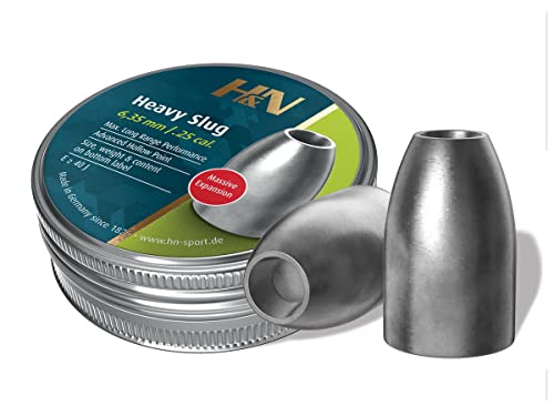 H&N Sport Balines Slug HP II, Calibre 6.35mm (.250), 34gr, Alta Precisión, Larga Distancia, 120 Piezas por Lata