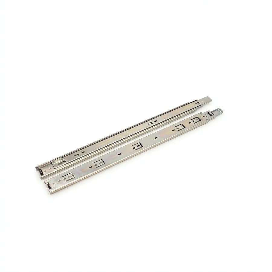 Guide à billes tiroir extraction totale 550mm coulisse fluide 35kg GAMET
