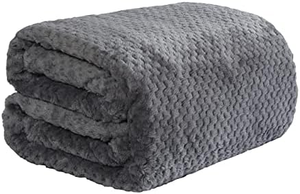 Dreamscene Luxury Waffle Honeycomb Soft Warm Throw Over Sofa Bed Blanket, Mink, 200 x 240 cm