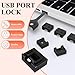 24PCS USB Port Lock with 2 Key Laptop Security Locks Removable USB -A Port Blocker Dust Moisture Resistant Shield for PC,Laptop & Protect Information Security