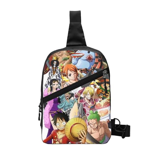 スポーツ スリングバッグ ワンピース アニメ ウエストポーチ おしゃれ かわいい ショルダーバッグ メンズ肩掛け ファニーパック 折りたたみ 大容量 軽量 人気 漫画 登山 旅行