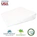 MedSlant Cooling Wedge Pillow - USA Made with Memory Foam Overlay & Removable Cooling Cover - Cool (31x28x7) Recommended Size for GERD and Other Sleep Issues.