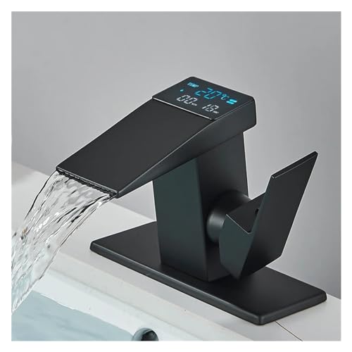 Mitigeur cascade affichage digital pour lavabo et évier de cuisine
