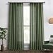 MIULEE Olive Green Linen Curtains 84 Inches Long 2 Panels for Bedroom Living Room, Back Tab & Pleat Tape with Hooks Soft Thick Linen Textured Window Drapes Semi Sheer Light Filtering Farmhouse Decor
