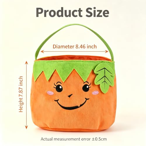 TINVSKQQKJ Halloween Pumpkin Baskets Trick or Treat Bags for Halloween Party Gifts,Halloween baskets candy buckets for kids - image 2