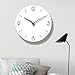 Produktbild LYJZH Wohnzimmer Dekoration Wanduhr für Wohnzimmer, Schlafzimmer, Kinderzimmer, Büro, Cafeteria und Restaurant Kreatives Weiß der dreidimensionalen Wanduhr 12 Zoll