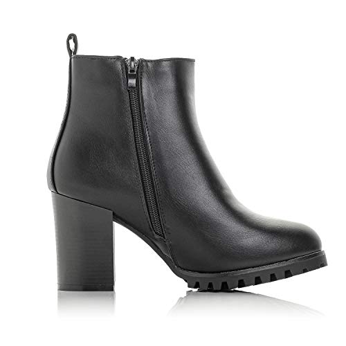 Payton-05 Womens Chelsea Boot Side Zip Elastic Panel Chunky Heel Ankle Bootie2