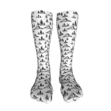 Pioyoku Mountain Forest Scene (7) Print Knee High Socks...