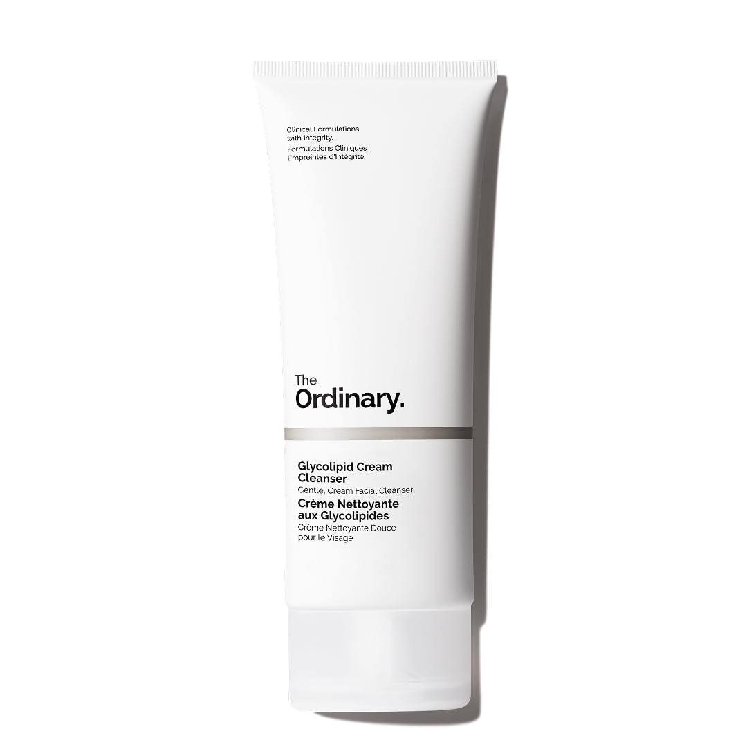 The Ordinary Crème Nettoyante aux Glycolipides, Démaquillant doux, à base d'agents glycolipides d'origine végétale, 150 ml