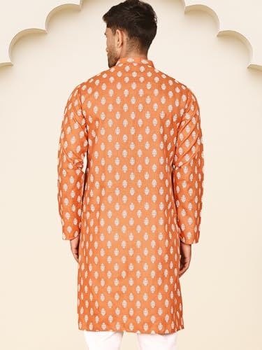 Image of Jompers Men's Cotton Regular Fit Casual Kurta