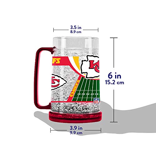 NFL Kansas City Chiefs 16oz Crystal Freezer Mug