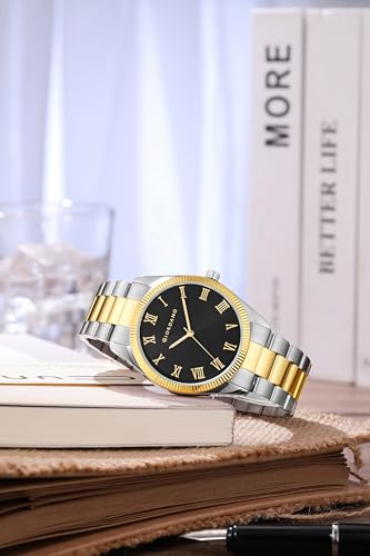 Image of Giordano Analog Watch for Men with Round Dial, Roman Numeric Indices and Stainless Steel Strap - GZ-50112
