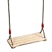 KINJOEK 15.8 x 6.3 Wooden Swing, Hanging Wooden Tree Swings Seat Adjustable 48 to 83 Inches Cable, 220 lbs Capacity Birch Wood Durable, Sturdy Swings for Adult Kids Children Garden, Yard, Indoor Use