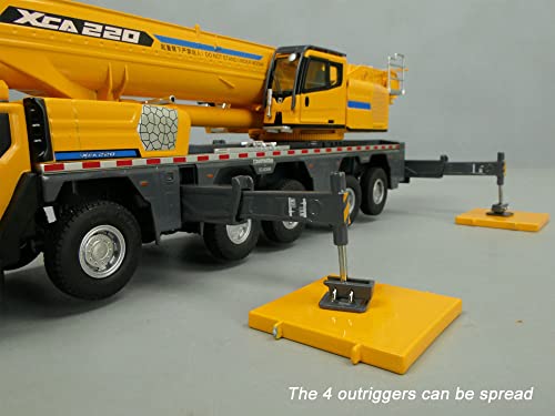 1:50 Modelo de escala Diecast XCMG 220 Toneladas Caminhão Guindaste Modelo Réplica Coleção 2 Táxis A