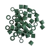 Kit di 50 guarnizioni O-Ring in gomma verde scuro per tubi collettori A/C da 1/4", resistenti alla pressione ad alta temperatura, guarnizioni di riparazione CA