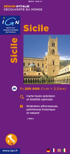 Télécharger Carte touristique : Sicile Livre eBook France