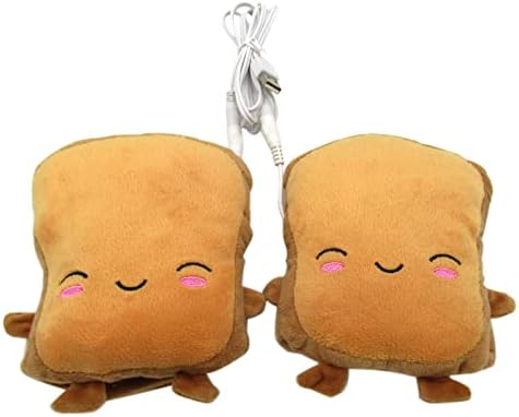 Hand Warmers USB Heated Gloves for Typing Super Cute USB Powered Finger-Less Mitten Wearable No Finger Laptop Warmer for Women&Children—Cold-Proof and Winter Gift (Brown) by GRABOTE