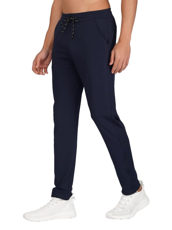 Image of Lycra Polyster Track Pant for Men || Regular Fit Sport Lower for Mens & Boys || Multipurpose Use for Jogging, Running, Gym, Sports, Nightwear || 1 Extra Sefety Chain Pocket for Mobile & Wallet