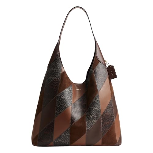 Coach Brooklyn Shoulder Bag 39 in Snake Patchwork, B4/Maple Multi