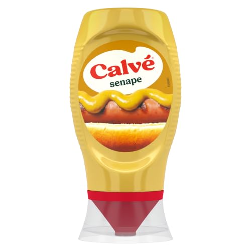 Calvé Senape, Top Down 250ml, aroma inconfondibile e sapore deciso