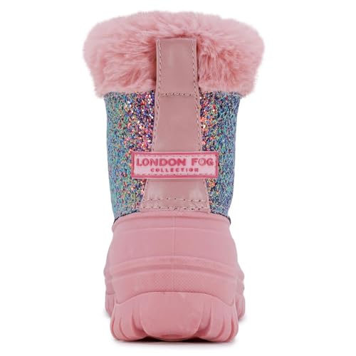 LONDON FOG Girls Stockport Cold Weather Warm Lined Snow Boot3