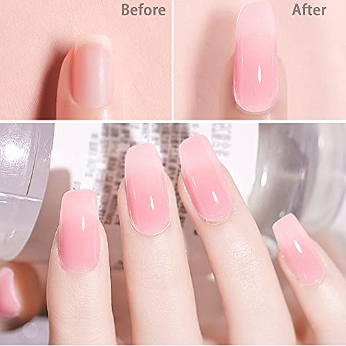 Lofuanna Poly Gel 15ml Poly Nagel Gel, Nagelverlängerungs Gel Soak off UV LED,Schnell Aufbauendes Acrylgel für Nägel… – Bild 3