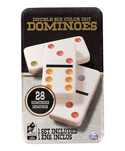 Double 6 Color Dot Dominoes (28 Piece Set)