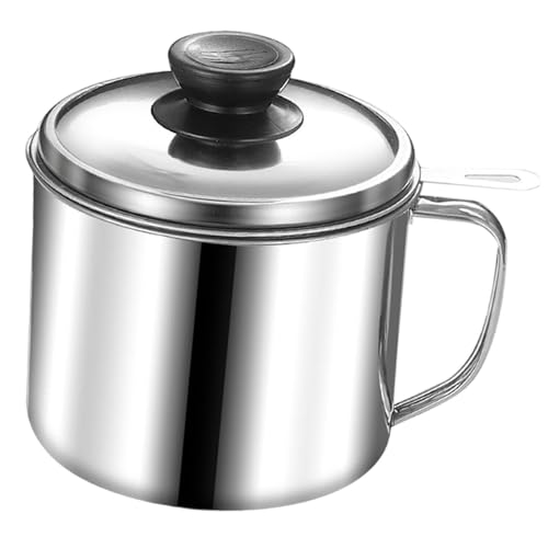 Filtro de aceite para cocina MCMUZKZS de 1.3 L y colador de grasa en acero inoxidable 8