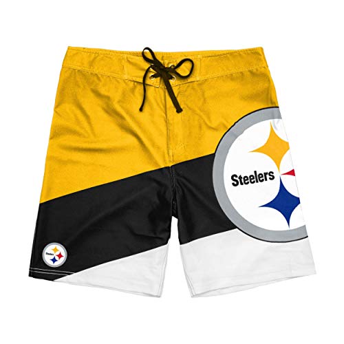 Image of FOCO Mens NFL Team Logo Color Dive Swim Boardshorts