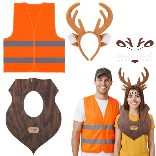 SHANGXING Hunter and Deer Couple Costume Set for Halloween and Cosplay