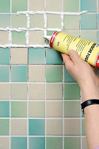 Frisse voegen 400 g tube, wit, plamuurmassa voor het voegen van alle wandtegels, voor het snel repareren van deuvelgaten, kleine beschadigingen, voor binnen en buiten, waterbestendig, voor badkamer, keuken - Afbeelding 3