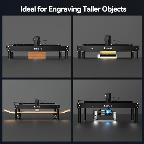 Höhenerhöhungssäule für JL7-Graviergerät, 8 Stück x 2,75 Zoll Höhenstützsäule/Höhenverlängerungssatz, geeignet für Drehrollenfutter zum Schneiden und Gravieren von Materialien mit höherem Wert