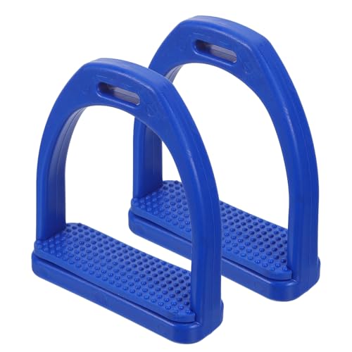 Étriers de selle contre les douleurs aux genoux avec plancher large bleu