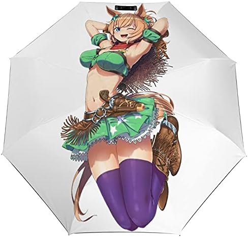 Amazon ウマ娘 タイキシャトル 折り畳み式傘 晴雨兼用 頑丈な8本骨 耐風 日焼け対策 遮光遮熱 Zarker 人気 収納ポーチ付き おしゃれ かわいい キャラクター 折りたたみ傘 通販