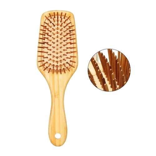Peines de bambú para masaje, cepillo de pelo profesional para desenredar, reducir el cabello, peine de madera