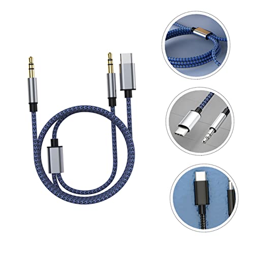 Cable de audio auxiliar tipo C a jack de 3.5mm Hemobllo de 3 piezas para coche y móvil 7