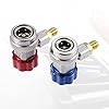 X AUTOHAUX Car Quick Couplers Connectors Kit AC Adapter Kit 134a Quick Couplers #2