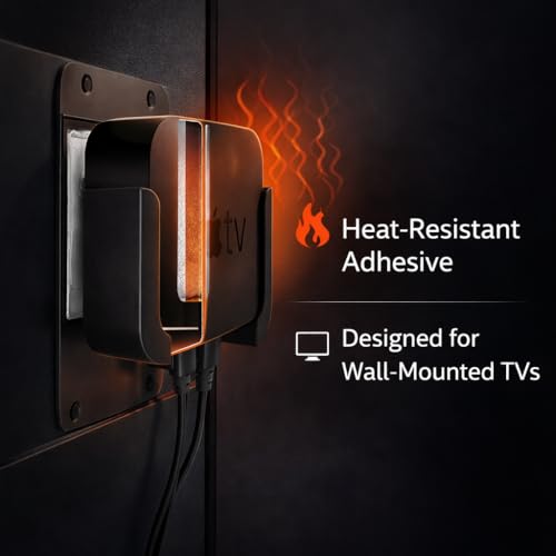 Image of Mizi iTV Wall Mount Holder Bracket Compatible with A-pple TV 4K 5th / 4th Generation - Black