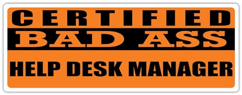 3x8 in Magnet Certified Help Desk Manager Gift