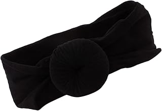 Hoement Bandana Bandana Acessórios De Cabelo Infantil Bandanas De Cabeça De Bebê Headwrap Bebê Headbands Manual Headgear Infantil Algodão Preto Headbands Acessórios De Cabelo